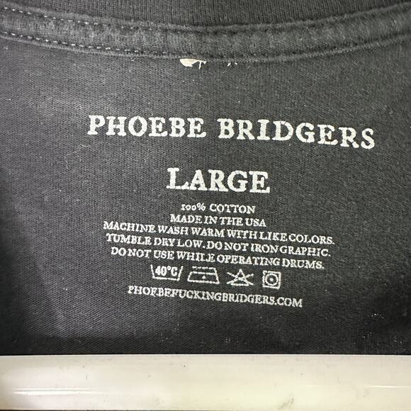 Phoebe Bridgers Shirt Women Large Black Reunion Tour 2021 Band Concert Tee Music - Picture 3 of 5